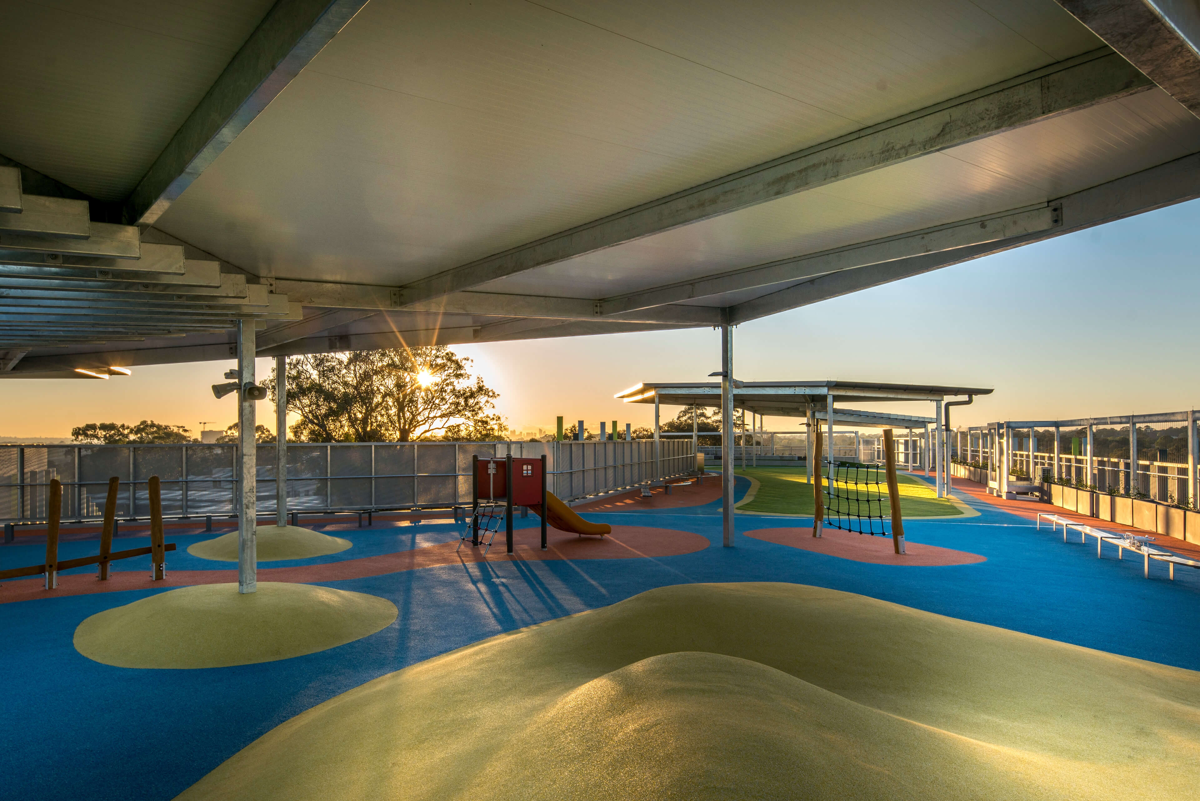 18 exterior rooftop homebush west public school taylor construction community