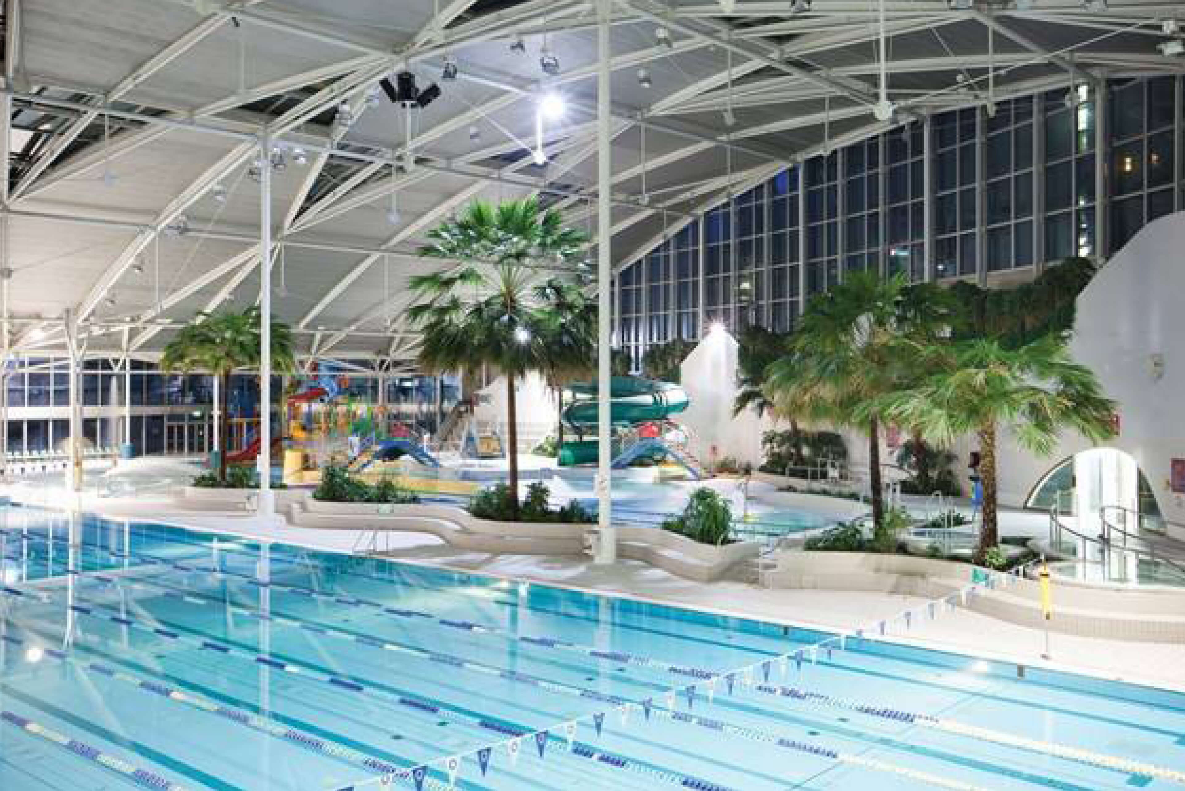 2 aeriel view pool sopa aquatic centre taylor construction refurbishment live environments