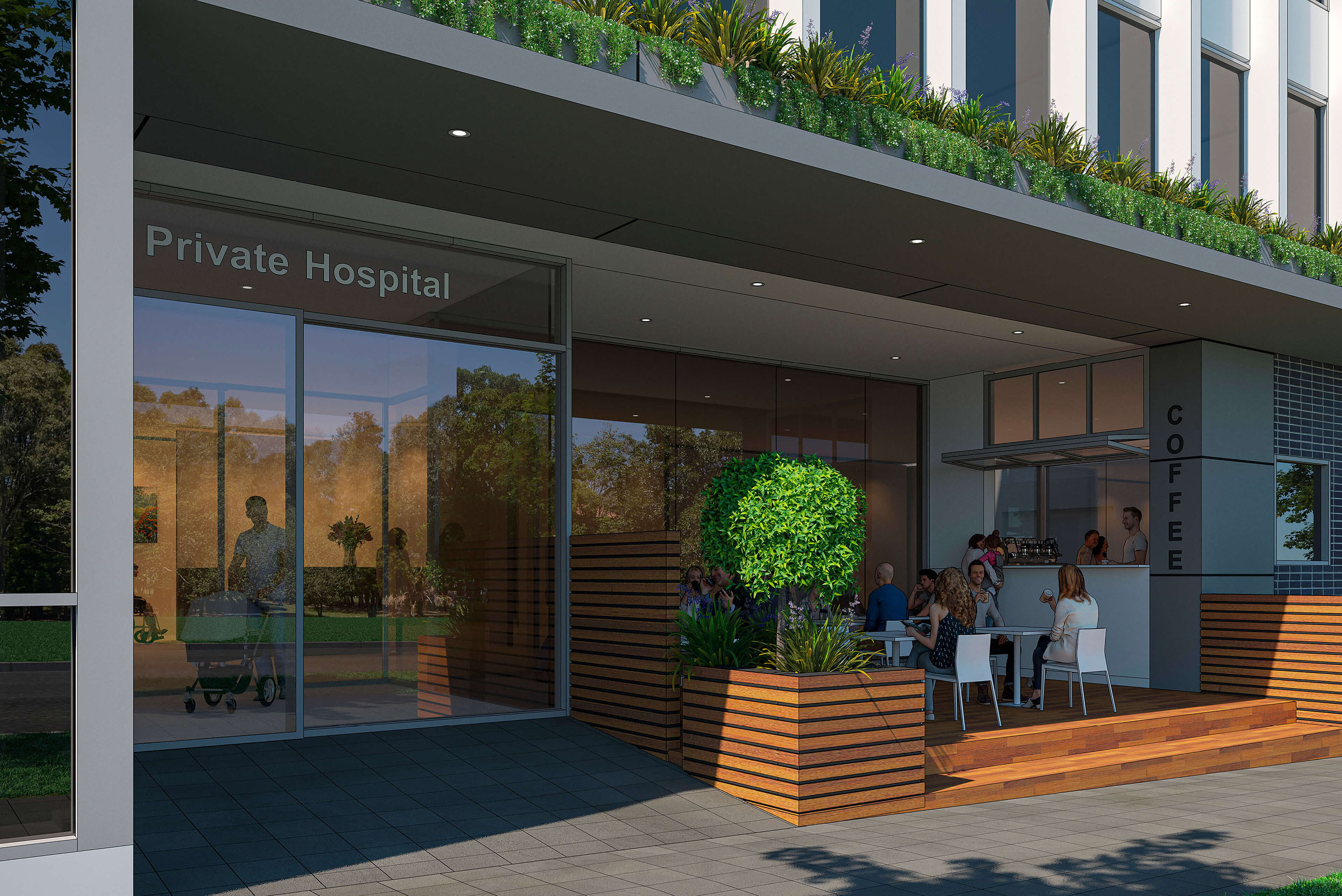 2 artist close up impression matilda private hospital nepean kingswood taylor construction health