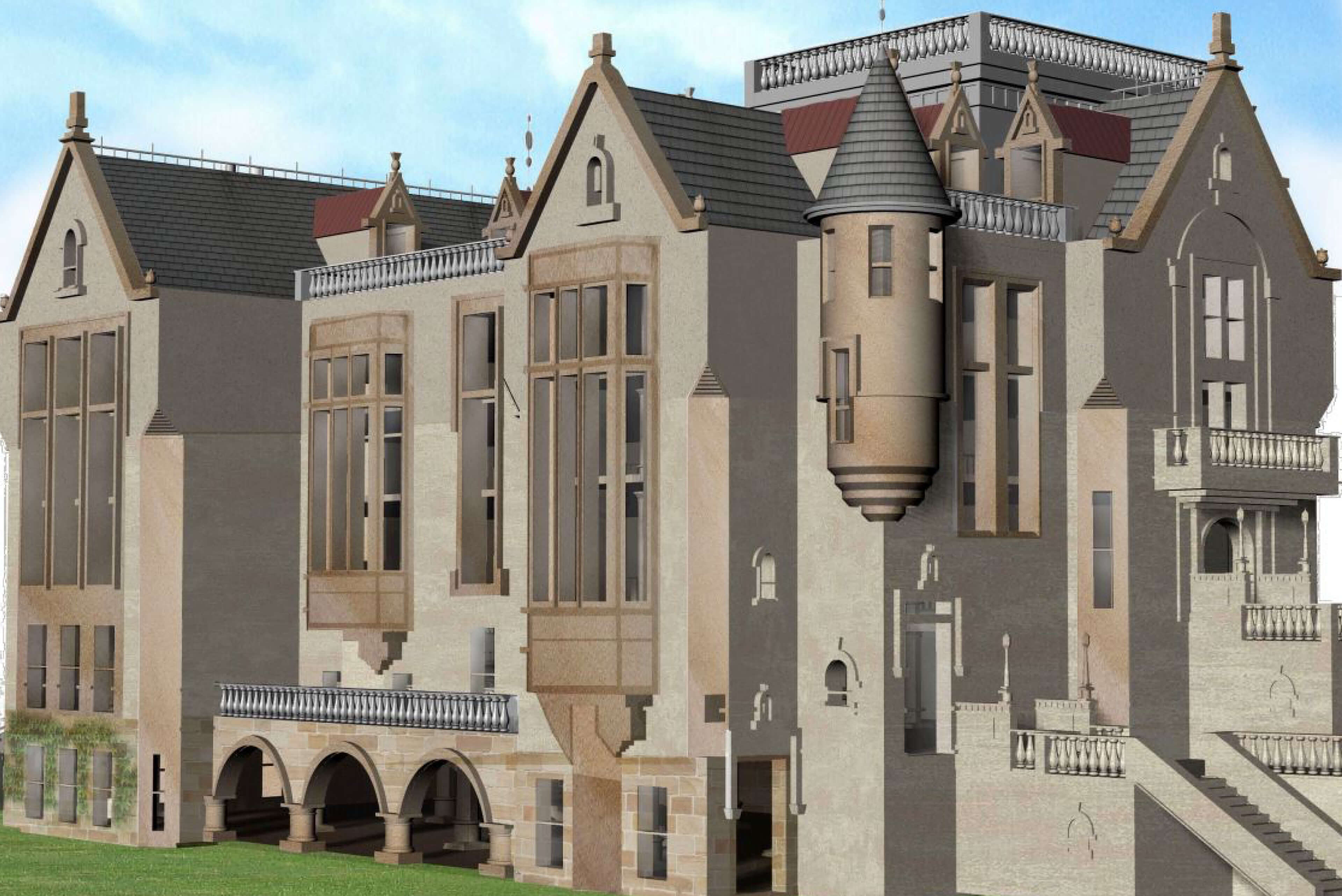2 artist render the scots college john cunningham student centre taylor construction education