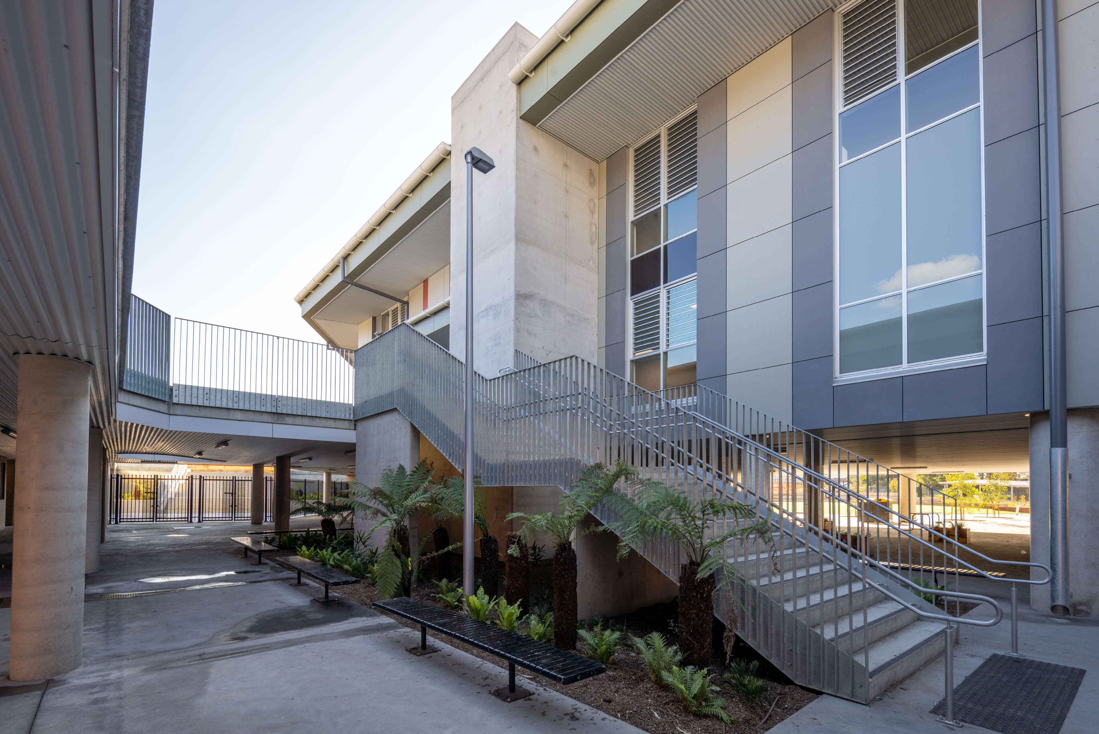 3 exterior stairs picton high school development taylor construction education