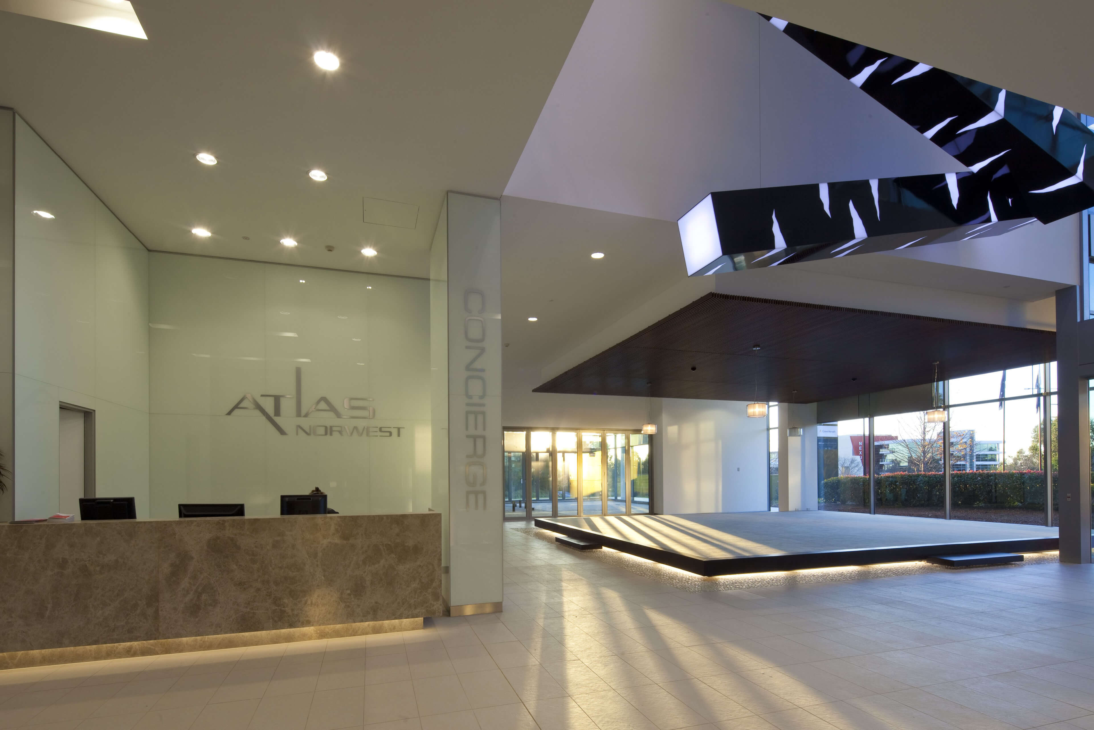 6 interior lobby atlas norwest taylor construction commercial