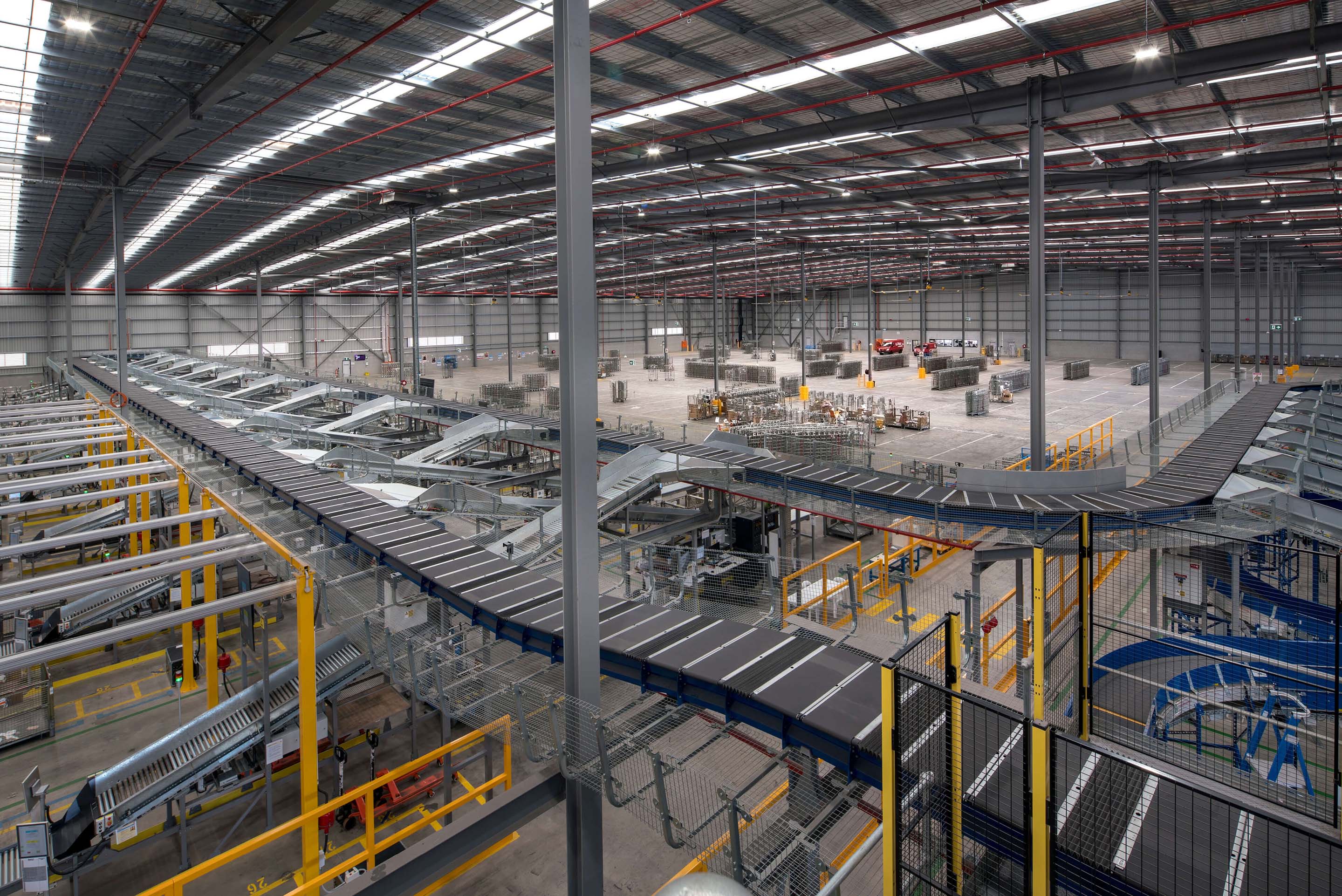 8 automated parcel scanning system at australia post chullora taylor construction industrial