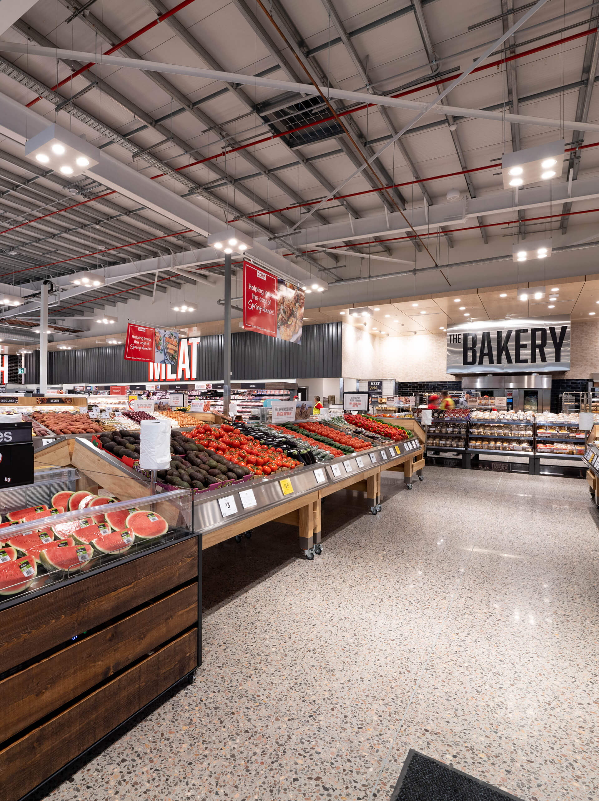 9 fresh produce at coles huntlee taylor construction retail