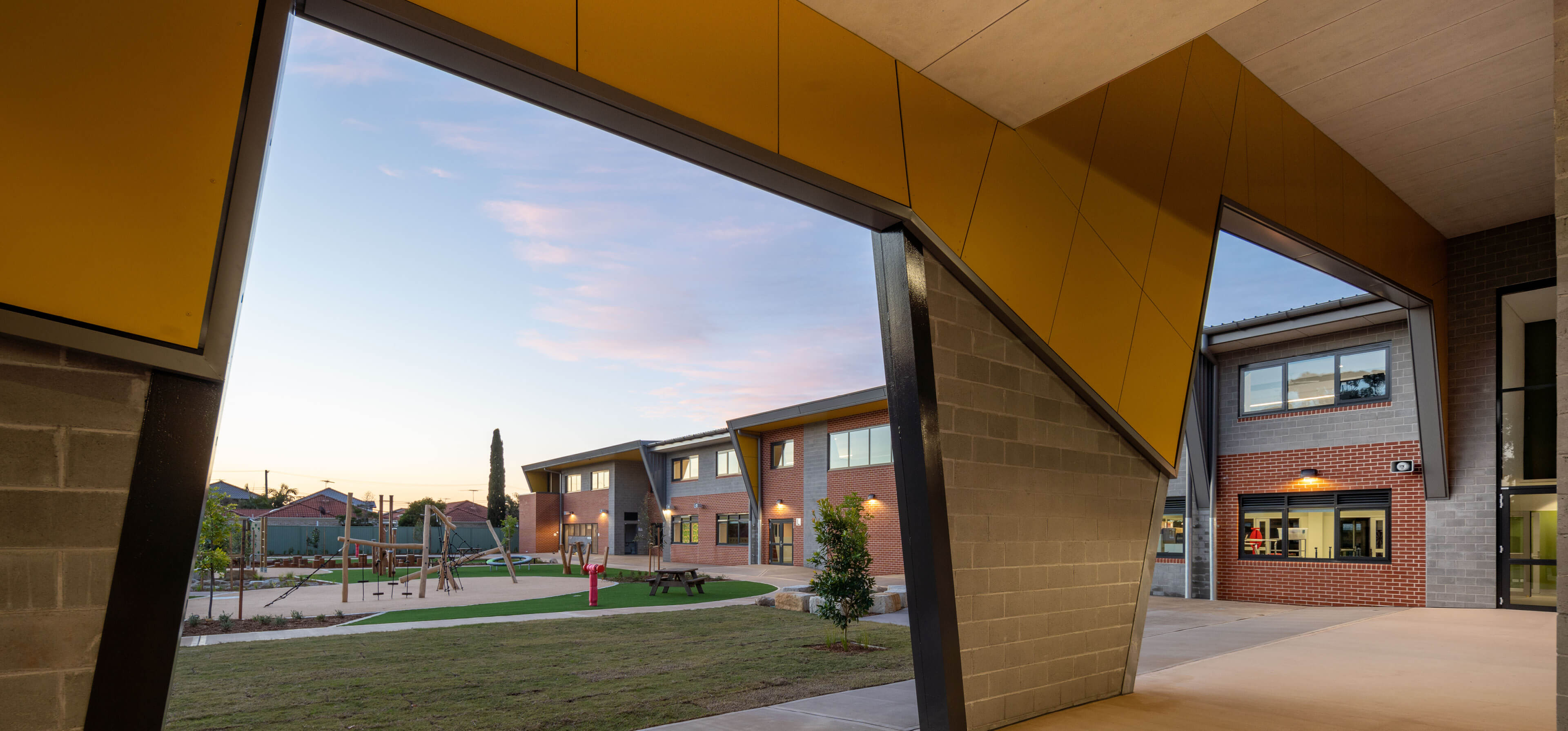 9 outdoor communal areas at kyeemagh public school taylor construction education