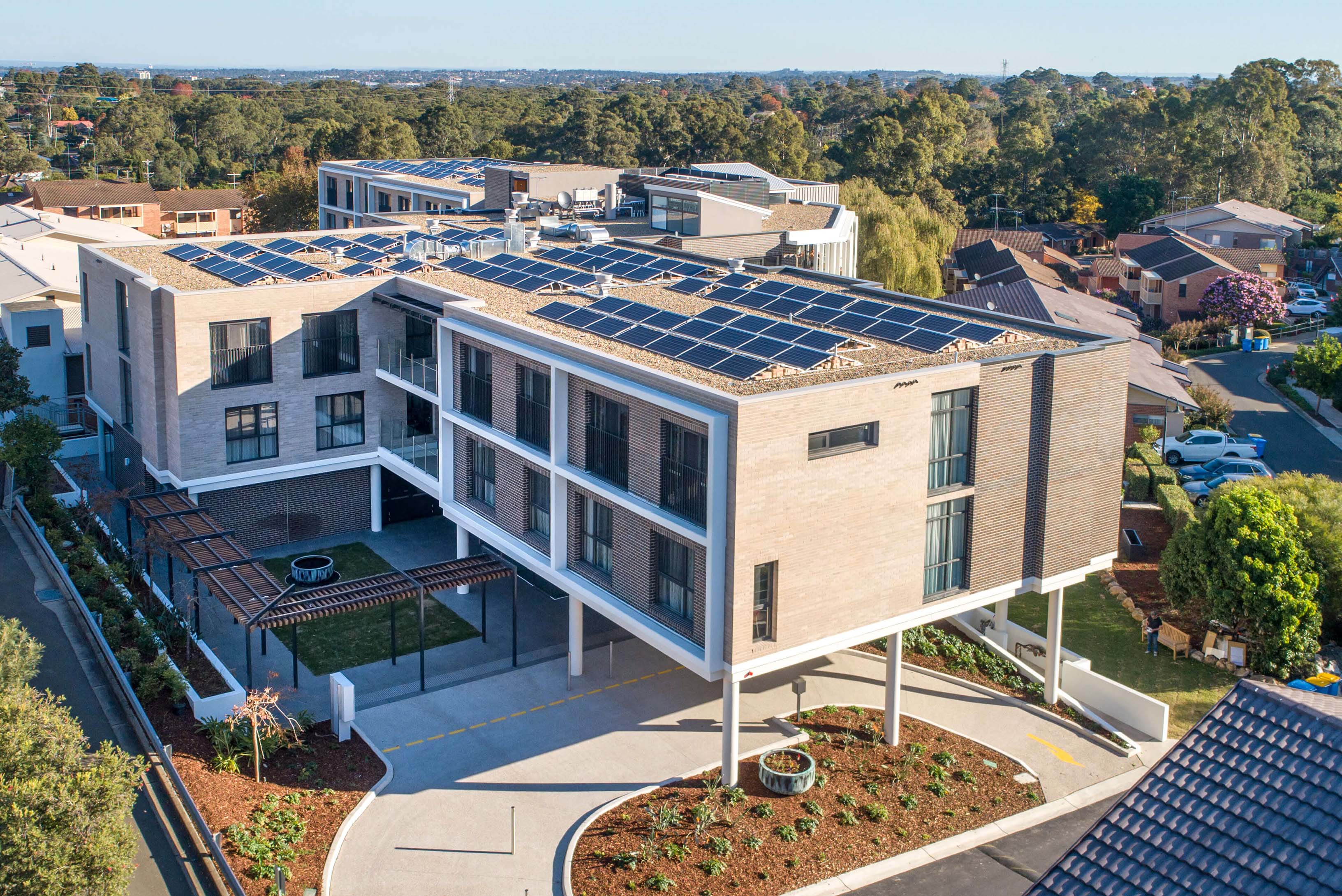 2 aerial view opal care winston hills taylor construction health and aged care