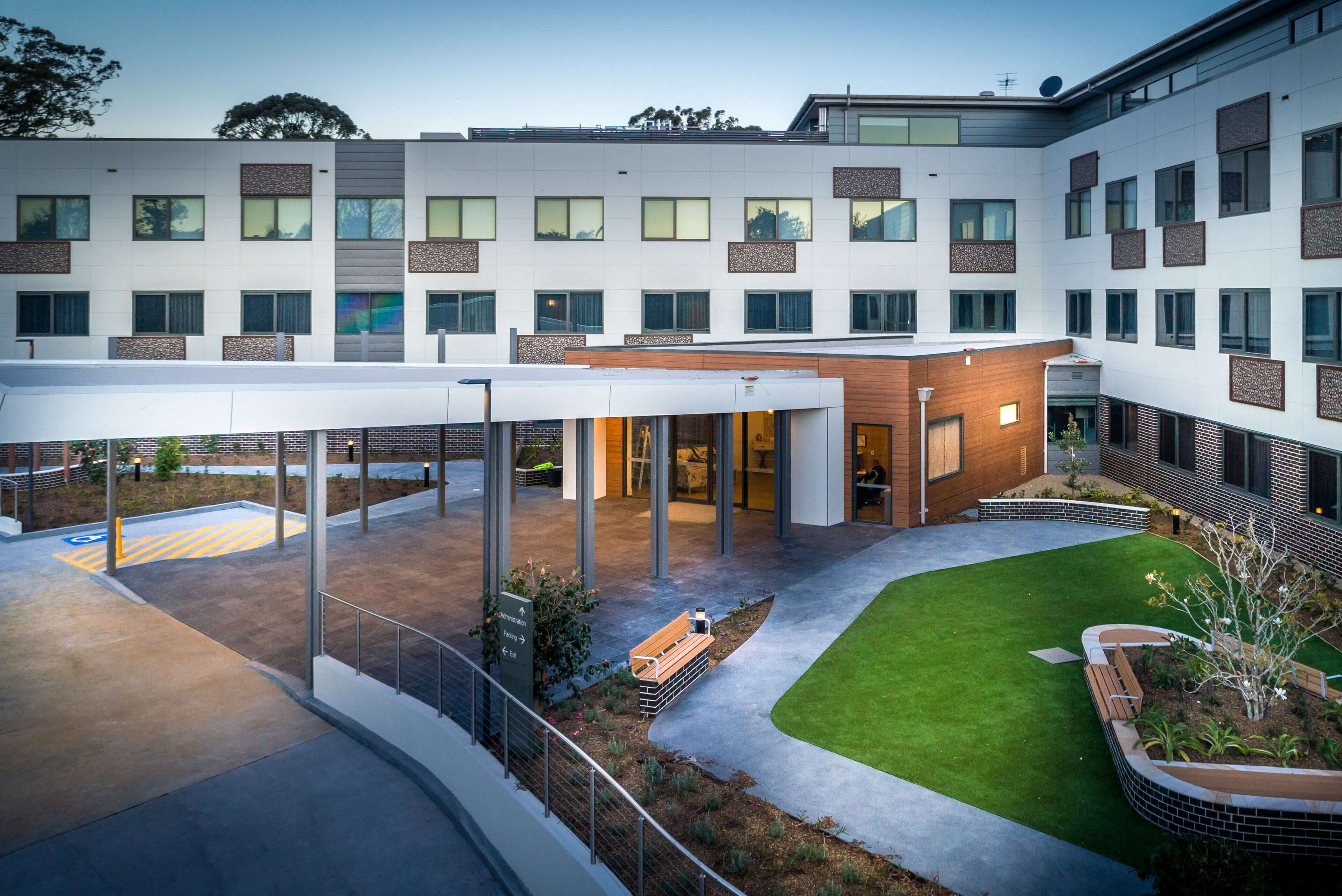 3 entry feature bupa st ives taylor construction health and aged care