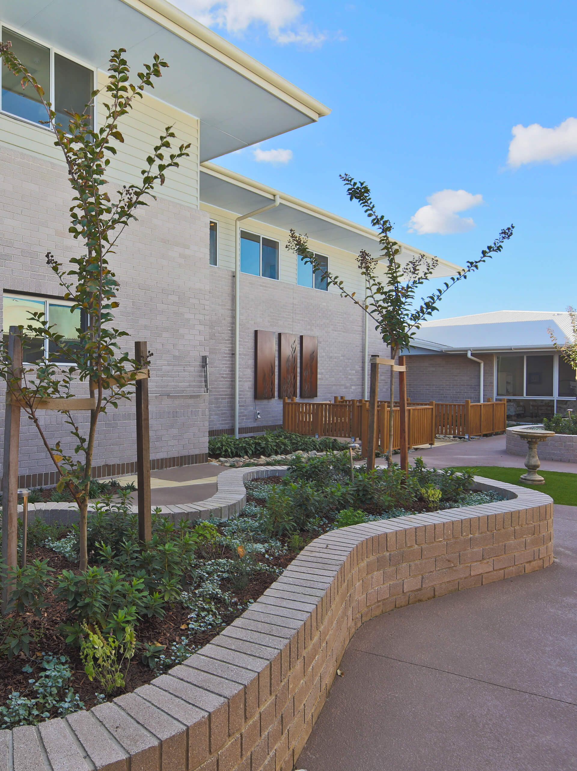6 alternate view landscaped courtyard bupa bankstown taylor construction health and aged care