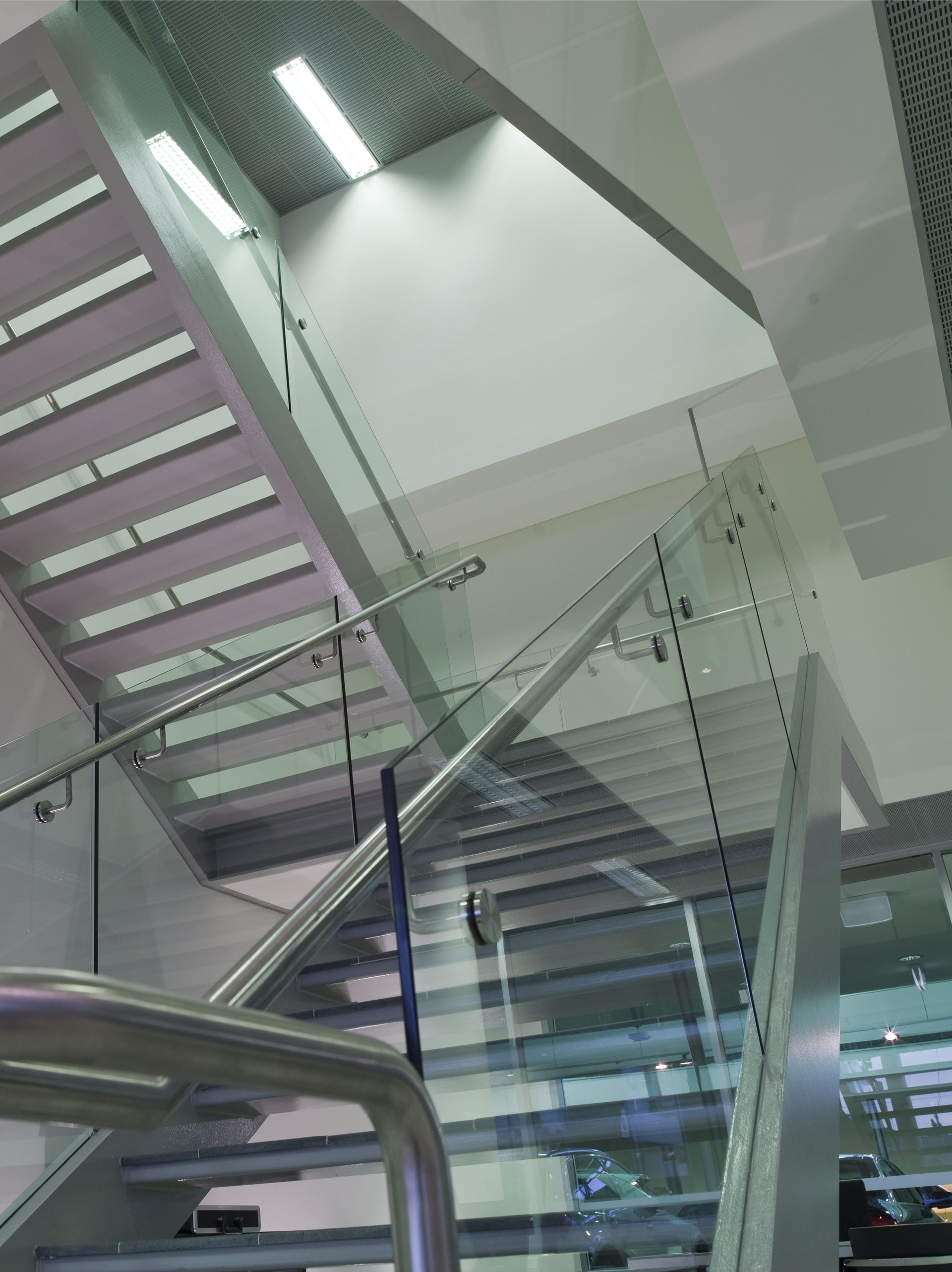 7 internal staircase audi parramatta taylor construction motor showrooms