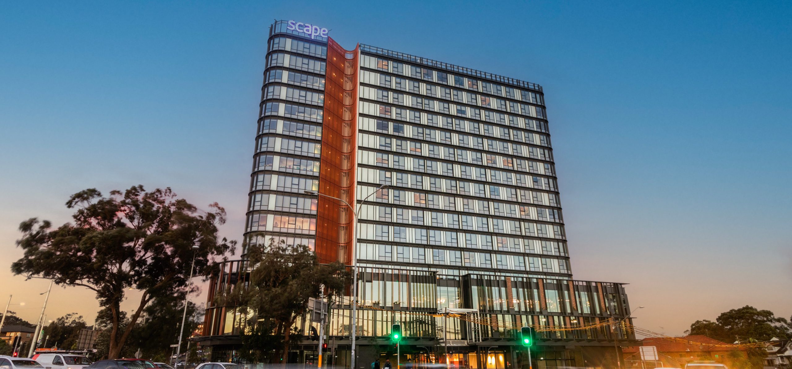 2 building sunset scape kingsford taylor construction student accommodation