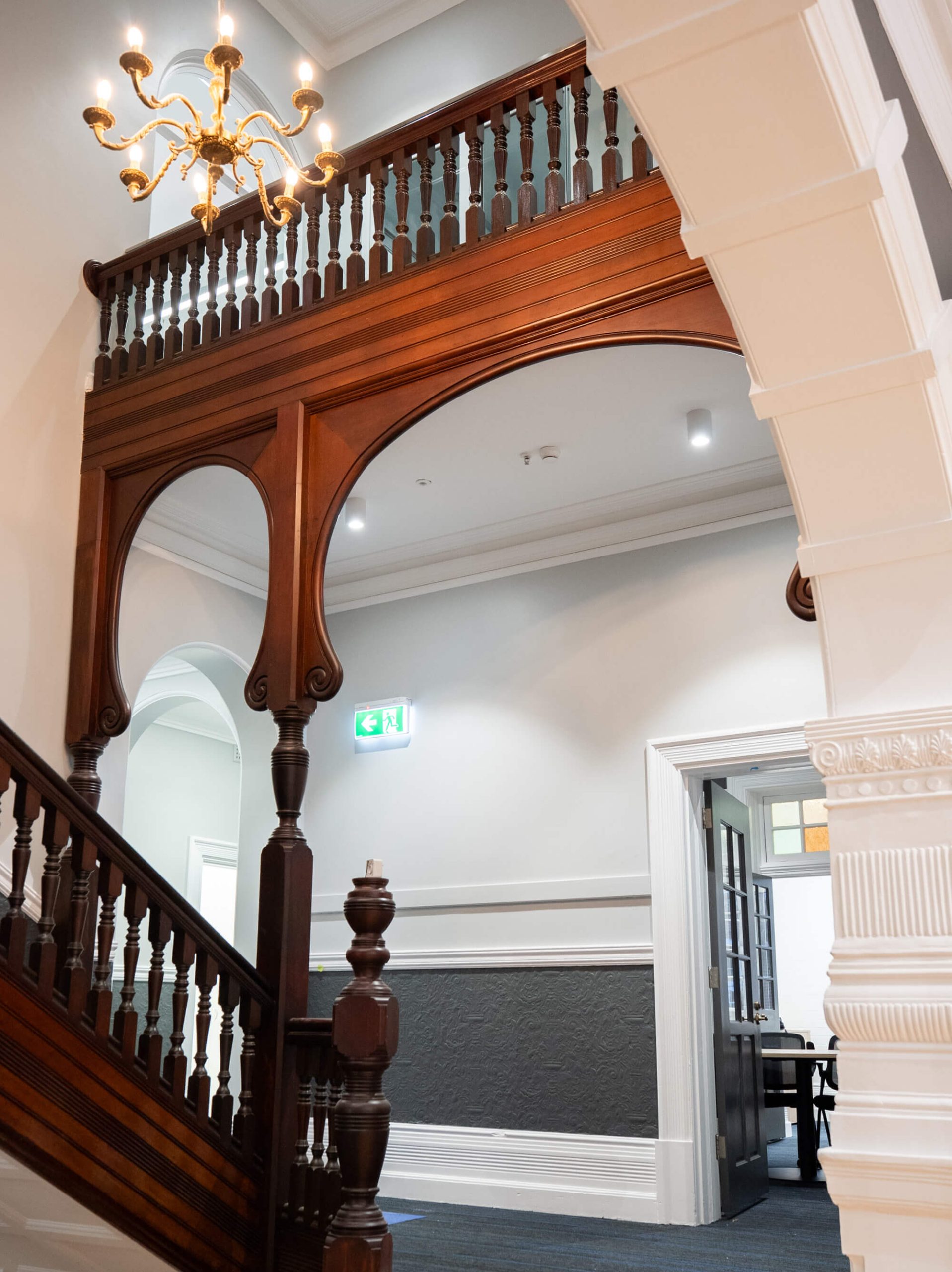 5 staircase kgs ewan house refurbishment taylor construction education