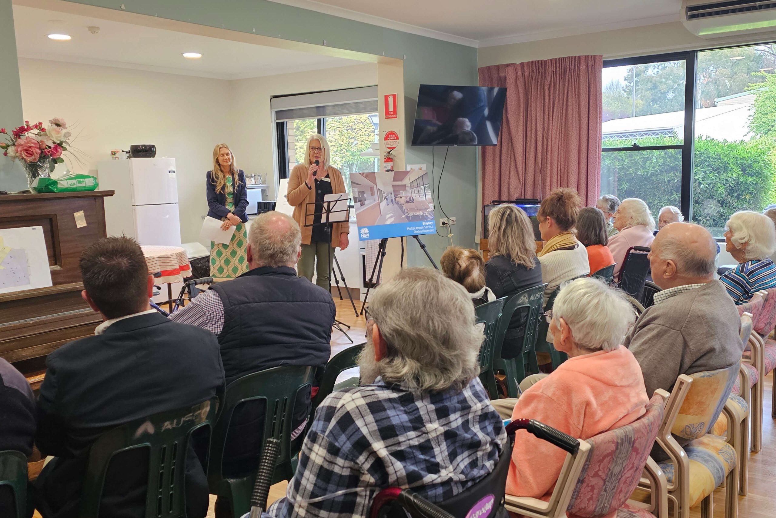 2 mps residents sod turning ceremony blayney mps redevelopment taylor construction health