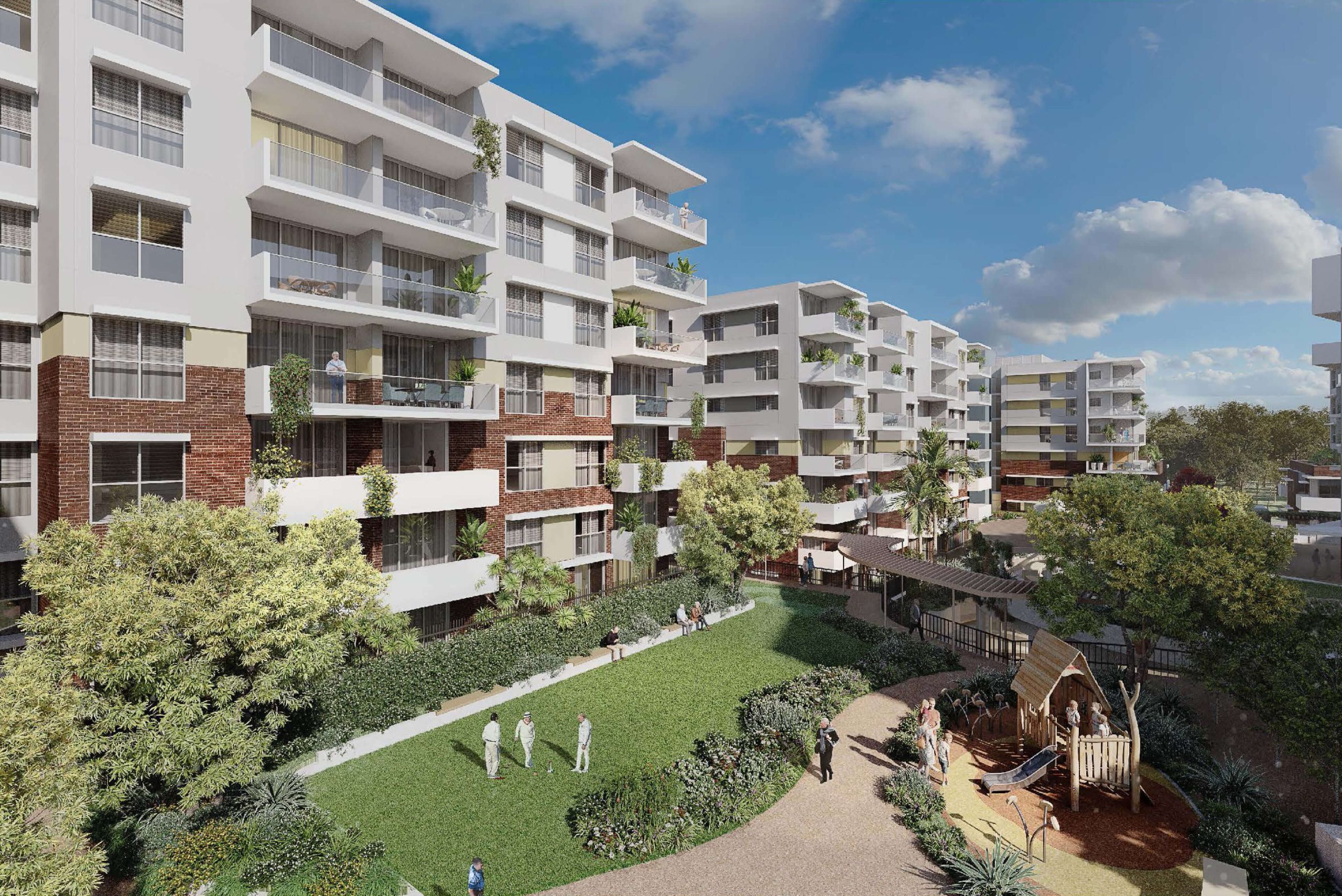 2 garden render uniting mayflower westmead stage 2 taylor construction aged care