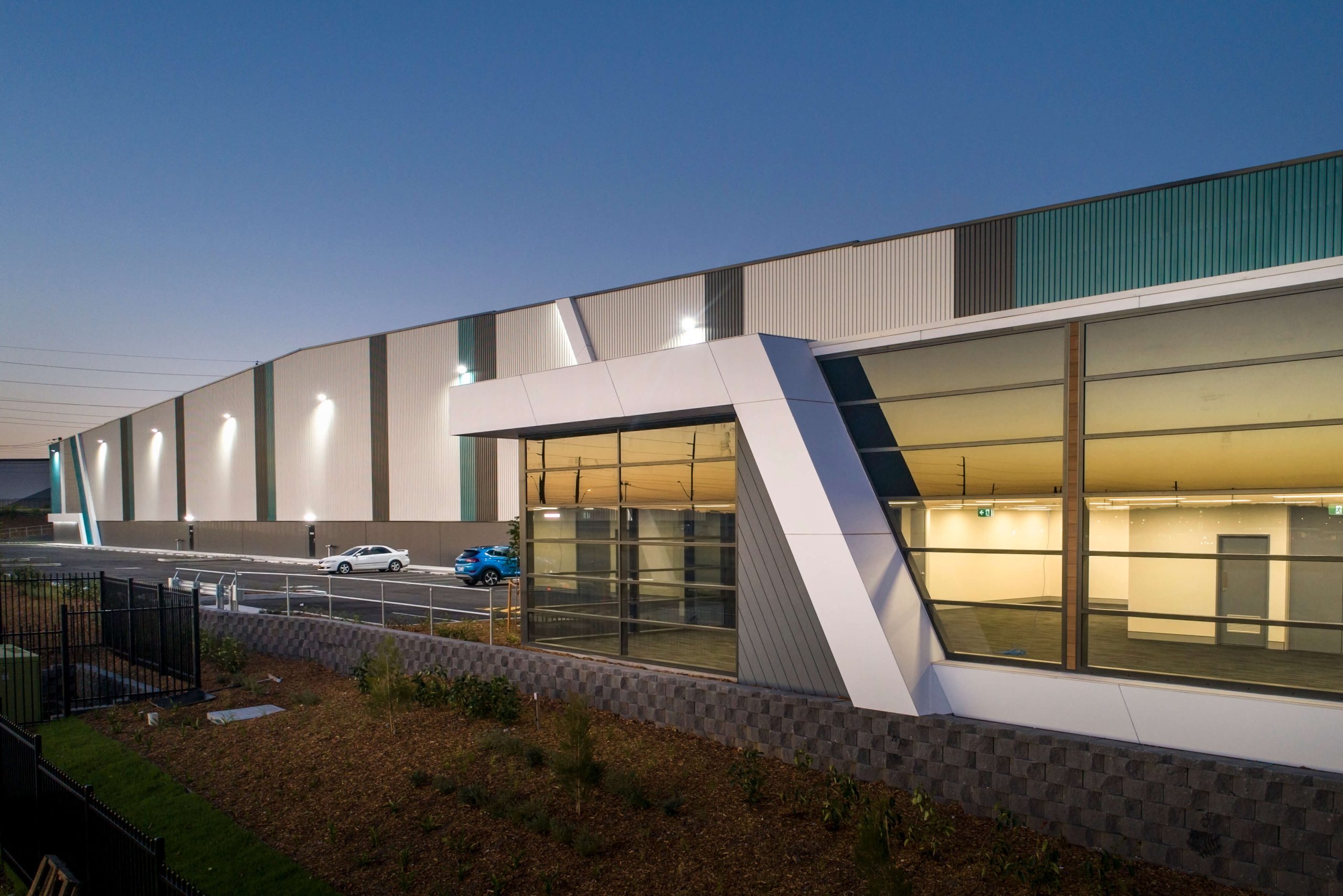 3 facade detail lot 21 eastern creek taylor construction industrial