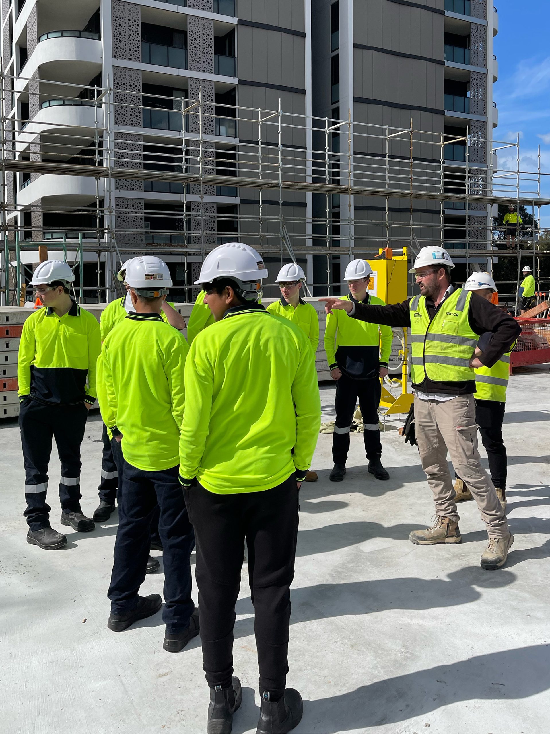 my gateway pre apprentice visit midtown macquarie park site tour 2